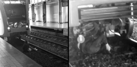 Woman falls onto LRT.